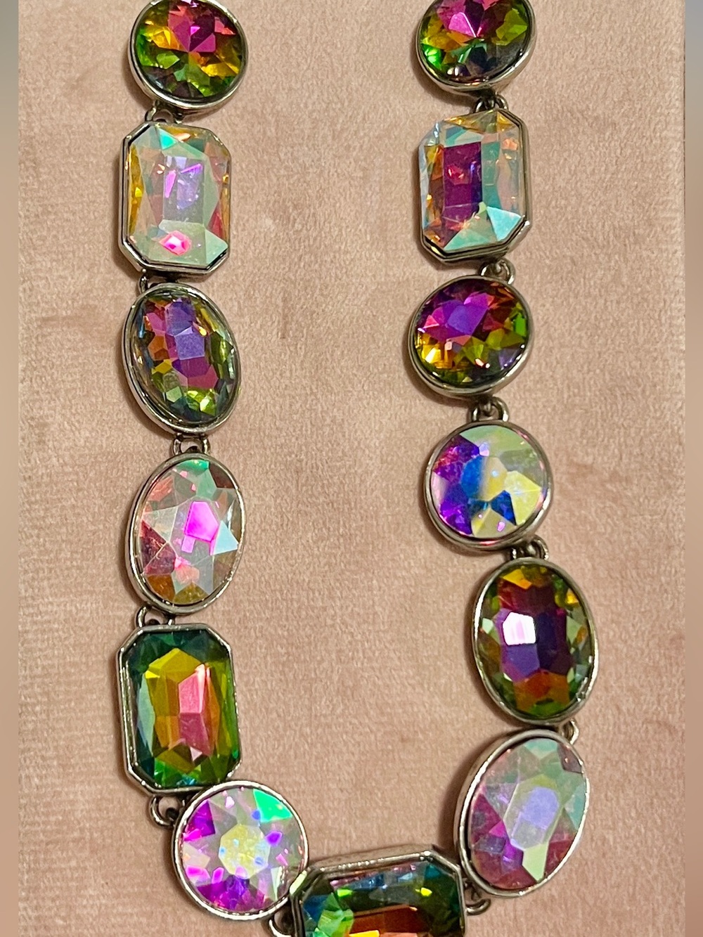 ATG - Alice in Dallas Volcano & AB Crystal  Necklace